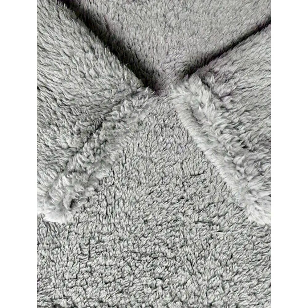 NWT Gorgeous XXL Grey Super Soft & Cozy Sherpa Teddy Pullover Sweatshirt - Picture 6 of 11